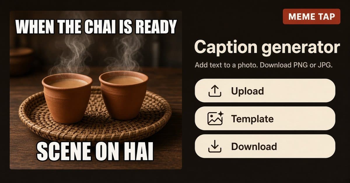 Meme caption generator